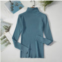 All-match Solid Color Slim Slimming Turtleneck High-neck Warm Long-