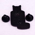 Black Cat Medicine Bottle Brooch Anti-depression Medical Prescription Badge