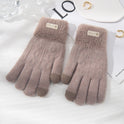 Student Riding Thickened Warm Double-layer Touch Screen Gloves