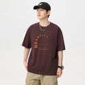 Men's Simple Printed Short-sleeved T-shirt