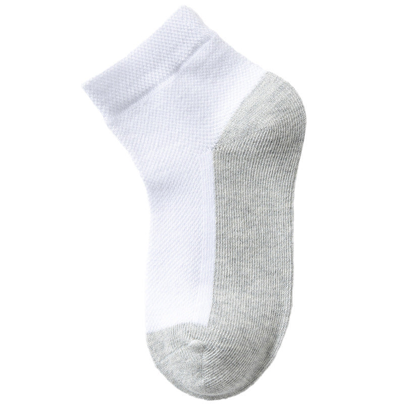 Cotton Boy Socks Spring And Autumn Thin Section Stain-resistant Color Matching