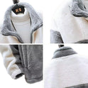 Winter Fleece Lined Padded Warm Keeping Cotton Coat Men's Cashmere Jacket