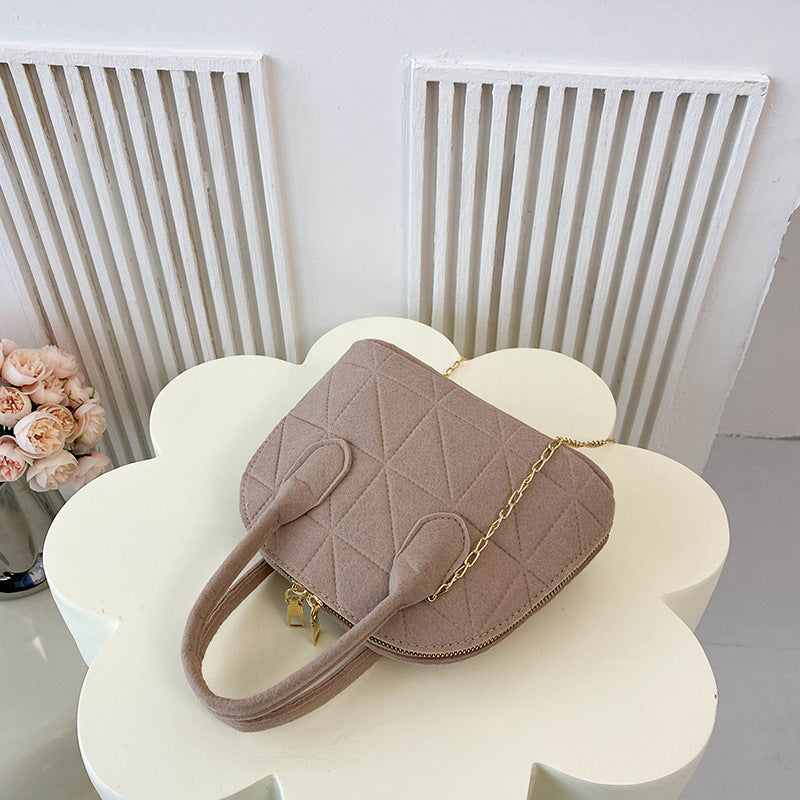 New Fashion Casual Single Shoulder Simple Crossbody Commuter Shell Bag