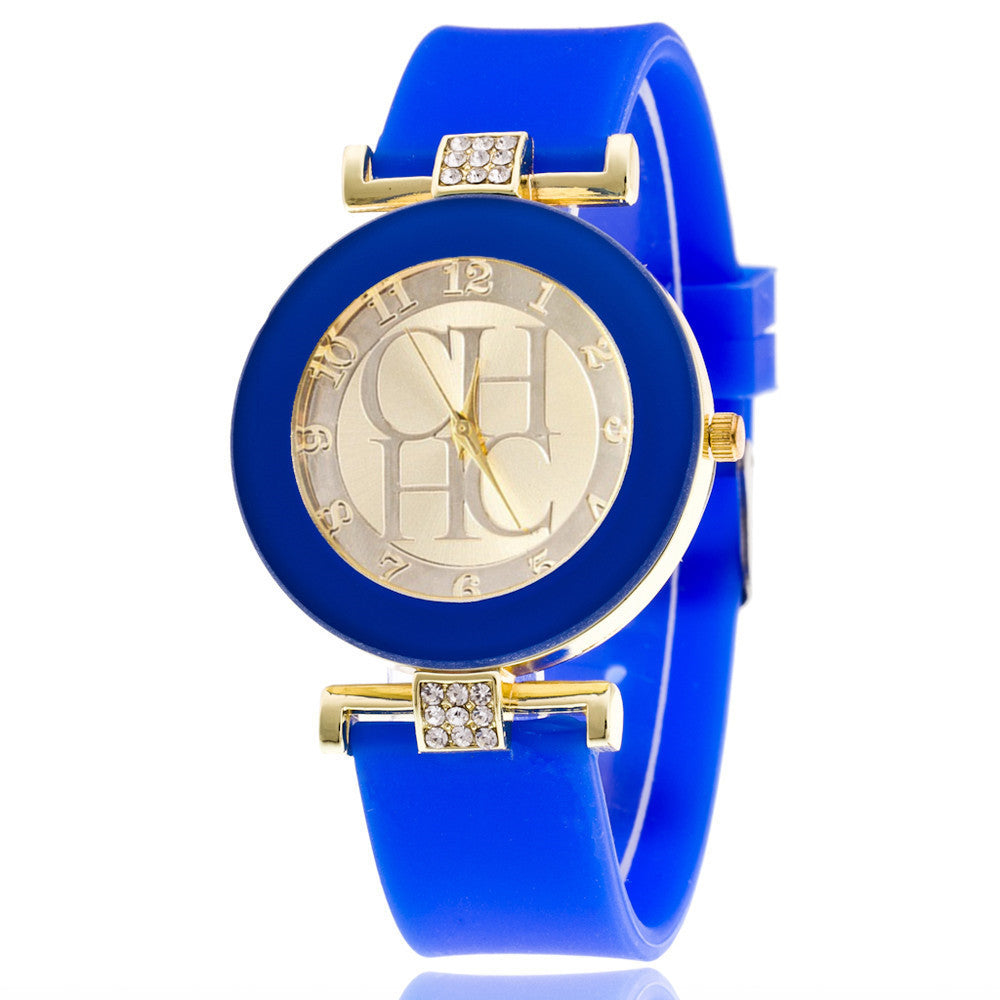 Fashionable Women's Silicone Quartz Watch