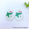 Christmas Fashion Simple Biscuit Snowman Socks Pendant DIY Ornament Accessories