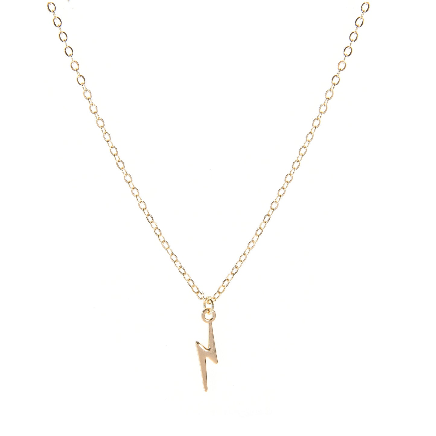 Women's Fashion Alloy Mini Lightning Pendant Necklace