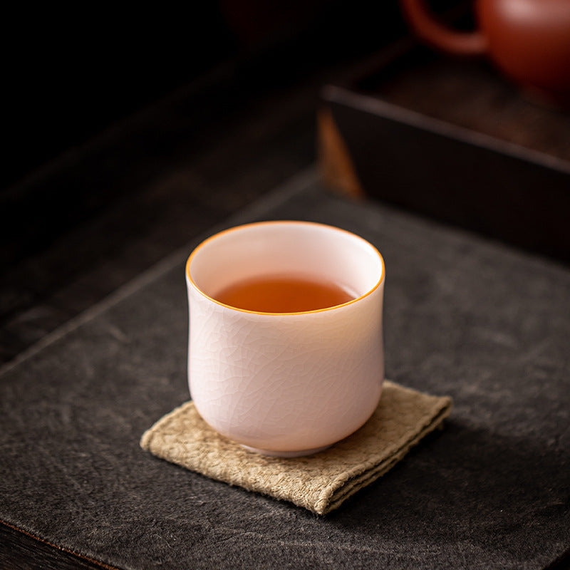 Colored Glaze Ceramic Teacup