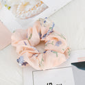 Floral Fabric Print Large Intestine Hair Tie