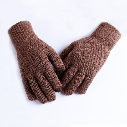 Men's Outdoor Warm Split Finger Touch Screen Gloves