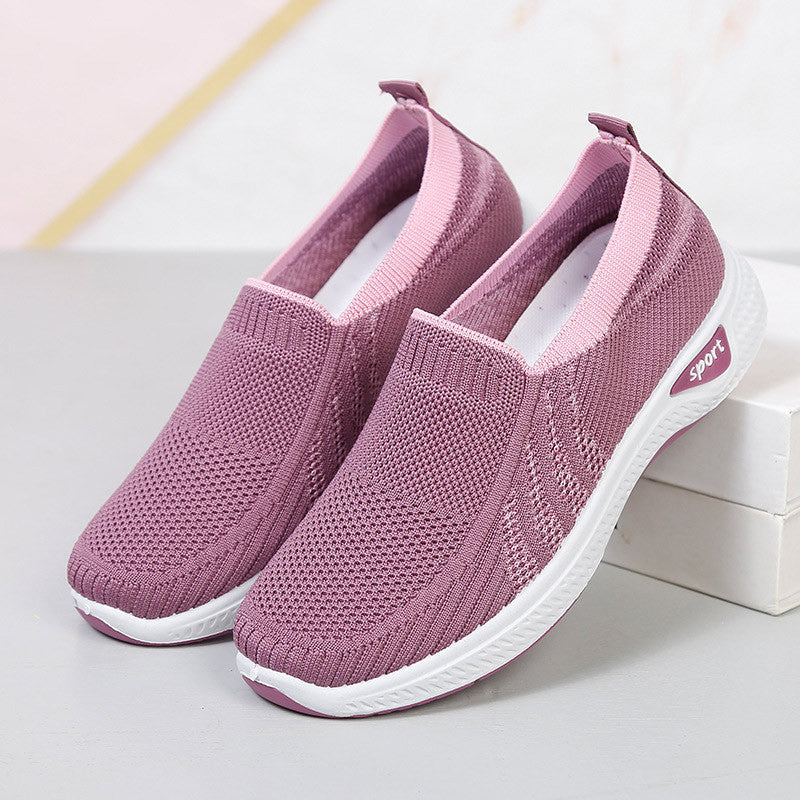 Women's New Style Breathable Fly Woven Casual Soft Sole Cloth Shoes