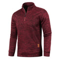 Autumn And Winter Men's Neckline Zipper Sweater