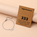 Creative Stainless Steel Angel Digital Bracelet For Women