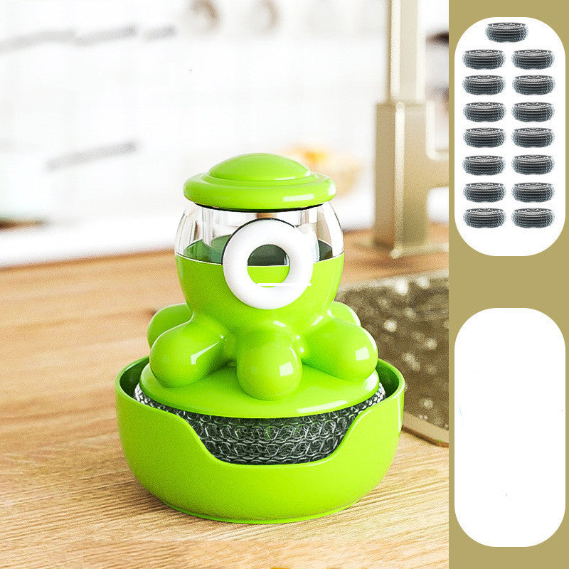 Octopus Pot Brush Self Adding Liquid Kitchen Tools Gadgets Cleaner