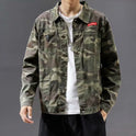 Men's Fashion Camouflage Polo Collar Jacket