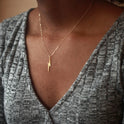 Women's Fashion Alloy Mini Lightning Pendant Necklace