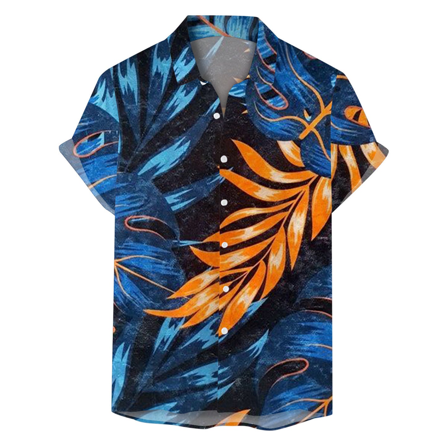 Men's Hong Kong Style Japanese Style Hip Hop Retro Loose Shirt