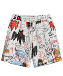 Graffiti 3D Casual Loose Men's Beach Pants