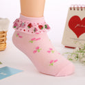 Mesh Summer Strawberry Socks Middle Tube Girls