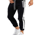 Men's Trendy Latest Running Fitness Side Contrast Color Velcro Sports Trousers