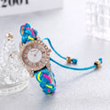 Macaron Color DIY Hand Weaving Bracelet Watch