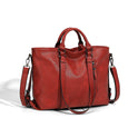 Soft Leather Large Capacity Totes One-shoulder Portable