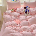 Class A Maternal And Child Grade Washed Cotton Four-piece Set Ins Fresh Bed Sheet Quilt Cover