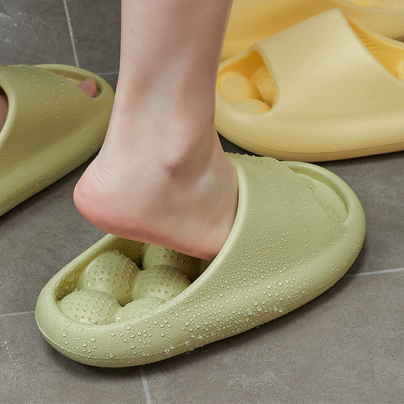 Ball Massage Sole Design Bathroom Slippers Women's House Shoes Indoor Non-Slip Floor Home Slippers Summer