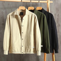 Loose Casual Solid Color Men's Shirt Coat