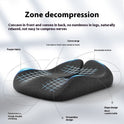 Cushion Office Chair Cushion Long-sitting Artifact Thickened Non-collapse Memory Foam Seat Cushion Ice Silk Breathable Men Seat Cushion