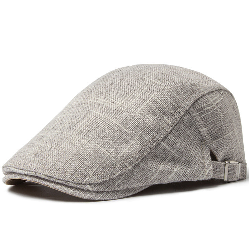 Men's Breathable Retro Casual Cotton And Linen Beret