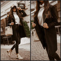 Women's Mid-length Button Woolen Coat