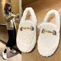 Add Fleece Warm Thick Soled Cotton Shoes Woolly Shoes Casual Shoes