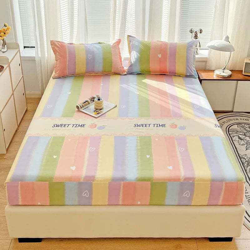 Dust Mattress Protective Cover Three-piece Bed Sheet Set