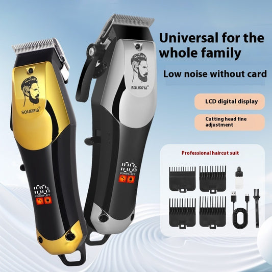 Electric Hair Clipper Intelligent Digital Display For Hair Salon Cutter Head Fine-tuning Electric Clipper