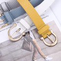 New Style Personalized Straw Mat Pattern Decorative Dress Belt