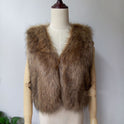 Keep Warm In Autumn And WinterFaux Vest Short Fur Coat