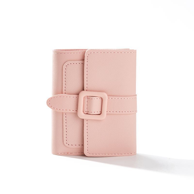 Purse Short Solid Color Card Holder Spring Women's High Sense