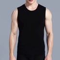 Men's Fashion Wide Shoulder Sports Round Neck Undershirt