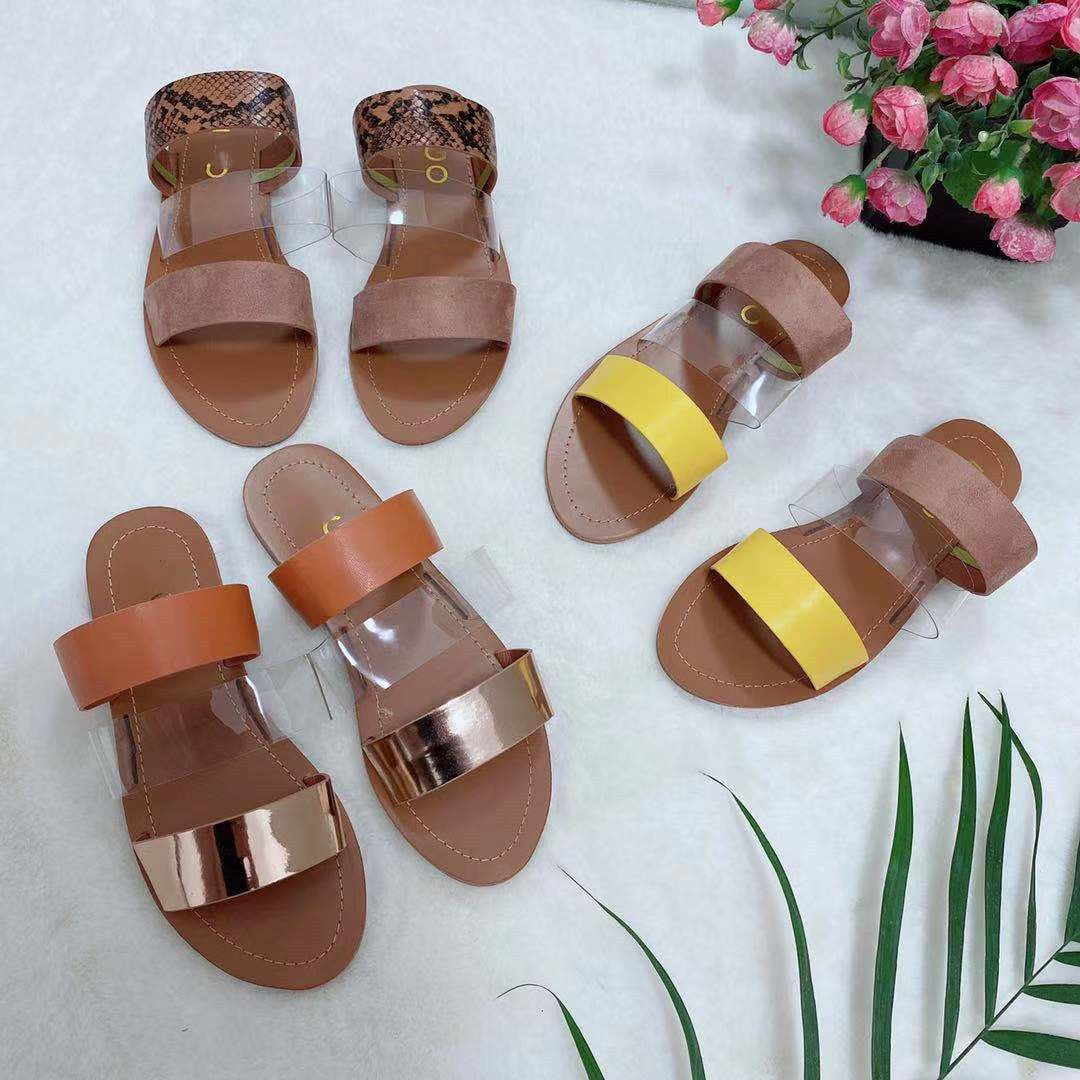 European And American Hot New Style Flat Shoes Fashionable Cross-border Slippers