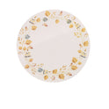 Creative Ceramic 8 Inch Round Plate Flat Plate Tray Wreath Fruit Plate