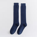 Black Long Socks Knee-length Sweat-absorbent Breathable