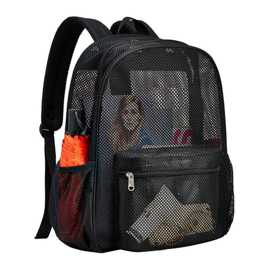 High Load-bearing Mesh Backpack Transparent And Simple