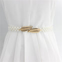 Women's Rhinestone Pearl Waist Chain Fashion Dress Decoration