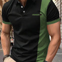 Summer Stripes Printed Men's Sports Polo Shirt