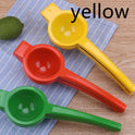 Kitchen Gadgets Colored Handle Manual Lemon Press Plastic Fruit Juicer