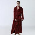 Men's Winter Coral Fleece Nightgown Homewear Thickened Pajamas