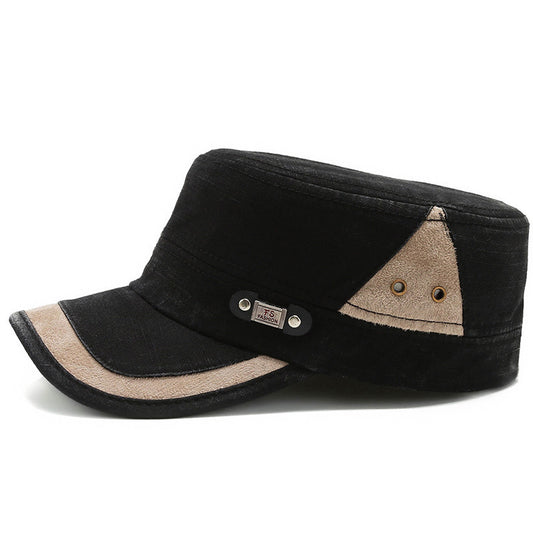 Casual Flat Hat Men's Youth Spring And Autumn Outdoor Casual Sun-proof Versatile Male Hat Short Brim