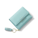 Simple Women's Short Wallet Tassel Small Folding