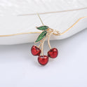 Clothing Accessories Clothing Brooch Red Dripping Cherry