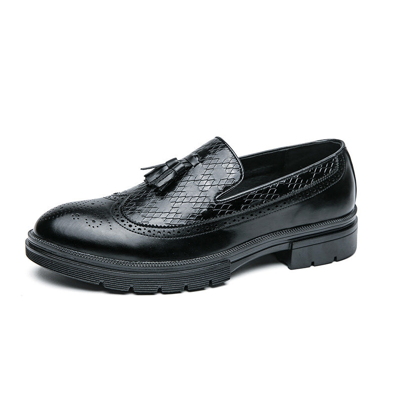 Youth Slip-on Leather Shoes Casual Board Shoes